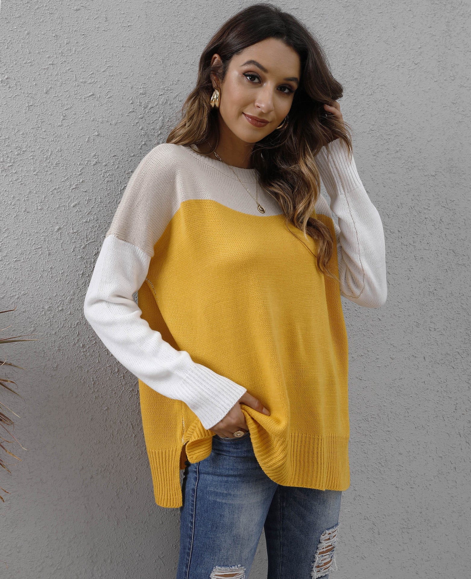 R&B | Strickpullover Rundhalsausschnitt