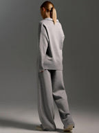 R&B | Loungewear Set - Oversized Pullover mit Kragen und Weiten Hosen - Perfekt für Zuhause & Freizeit