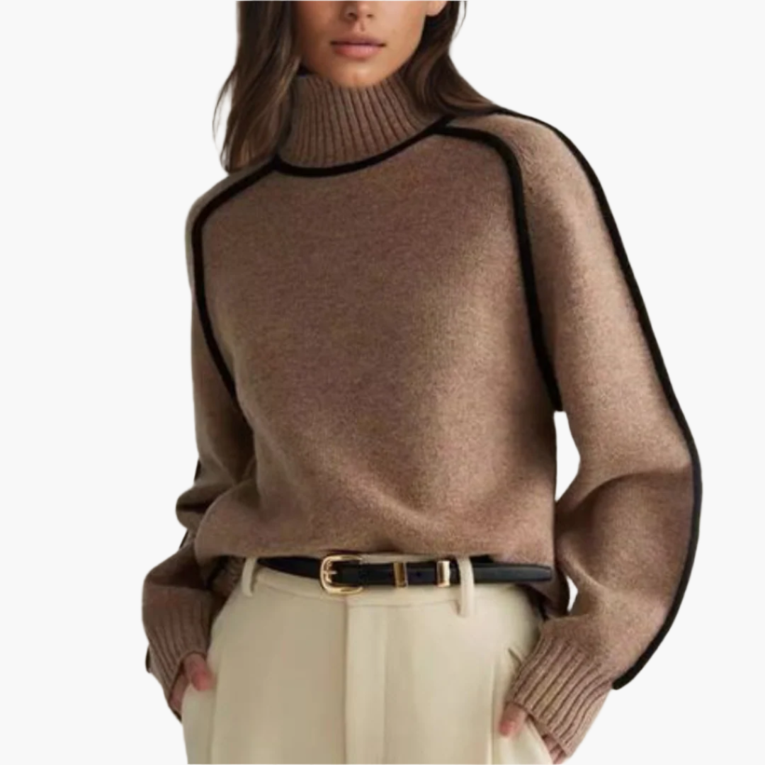 R&B | Rollkragenpullover - Moderner Oversize Strickpullover für Herbst & Winter
