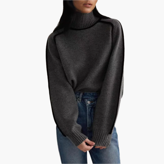 R&B | Rollkragenpullover - Moderner Oversize Strickpullover für Herbst & Winter