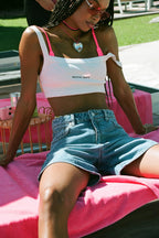 R&B | Damen Relaxed Denim Stil Shorts Casual