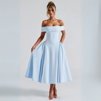 R&B | Midi-Kleid Elegant Blau