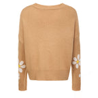 R&B | Strickjacke mit Zartem Blumenmuster Design