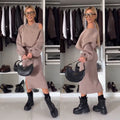 R&B | Satz mit Cold Shoulder Top und Midi Rock