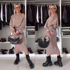 R&B | Satz mit Cold Shoulder Top und Midi Rock