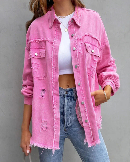 R&B | Zerrissene Jeansjacke