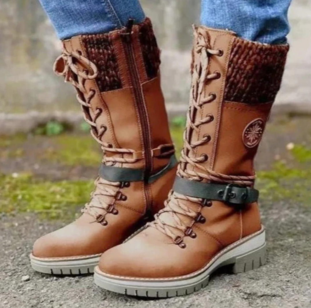 R&B | Wasserdichte Knie-Schneestiefel für Frauen