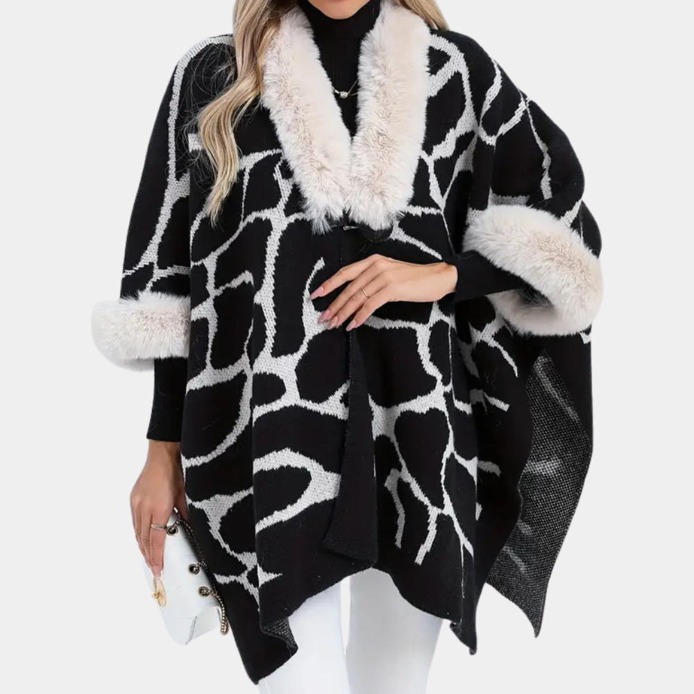 R&B | Stylischer fluffiger Mantel für Damen für die Herbstsaison