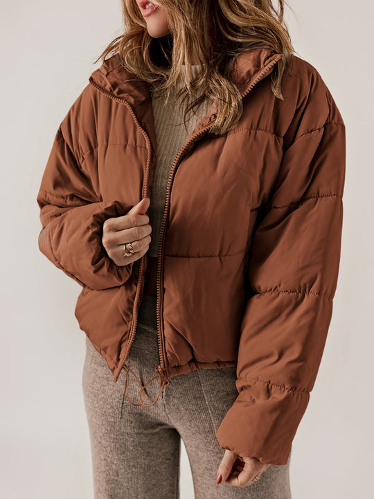 R&B | Damen-Steppjacke mit Reißverschluss - Lässige Alltagsjacke für Sie