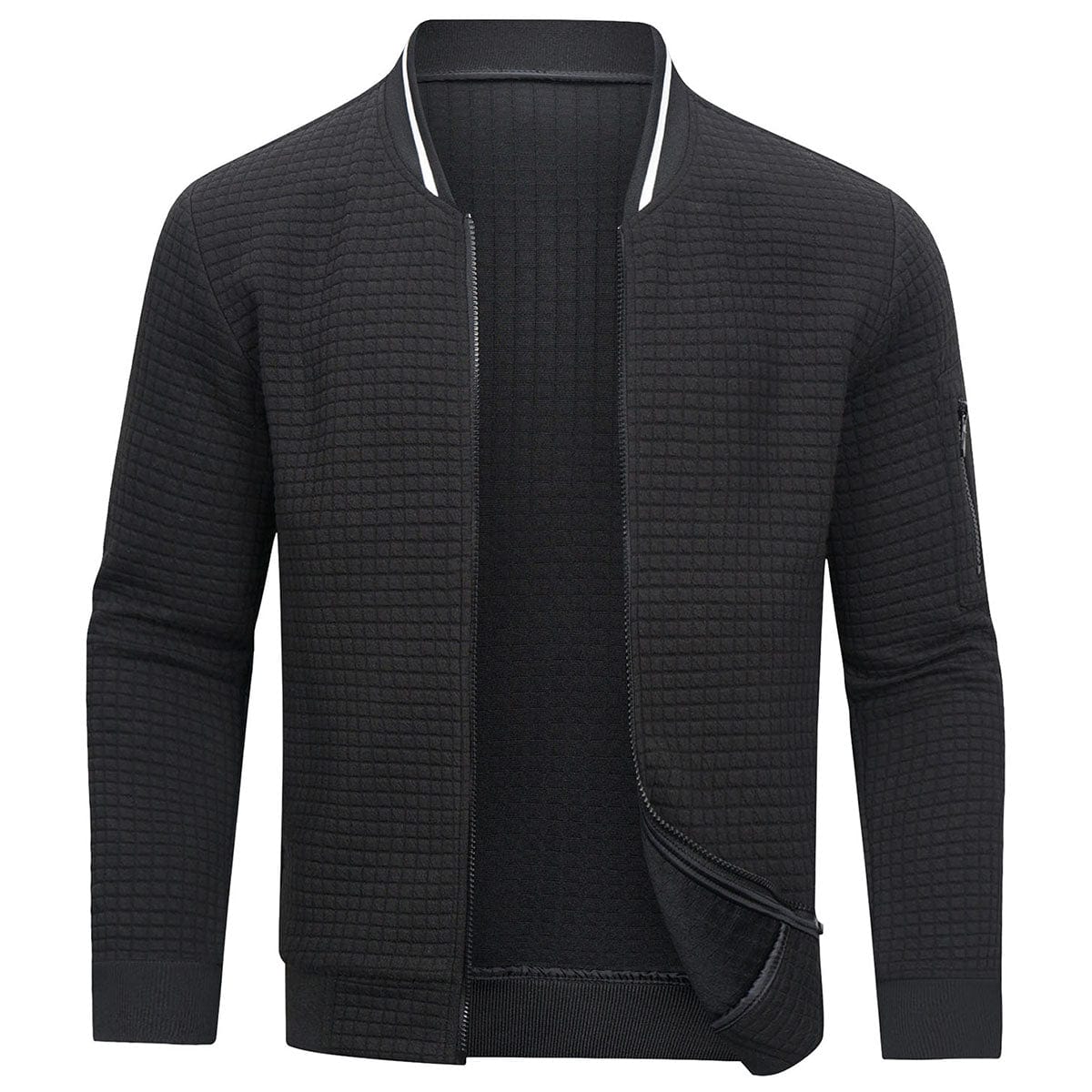 R&B | Moderner gemütlicher Halbreißverschluss-Pullover im zeitgenössischen Stil