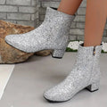 Pailletten-Party-Stiefel R&B