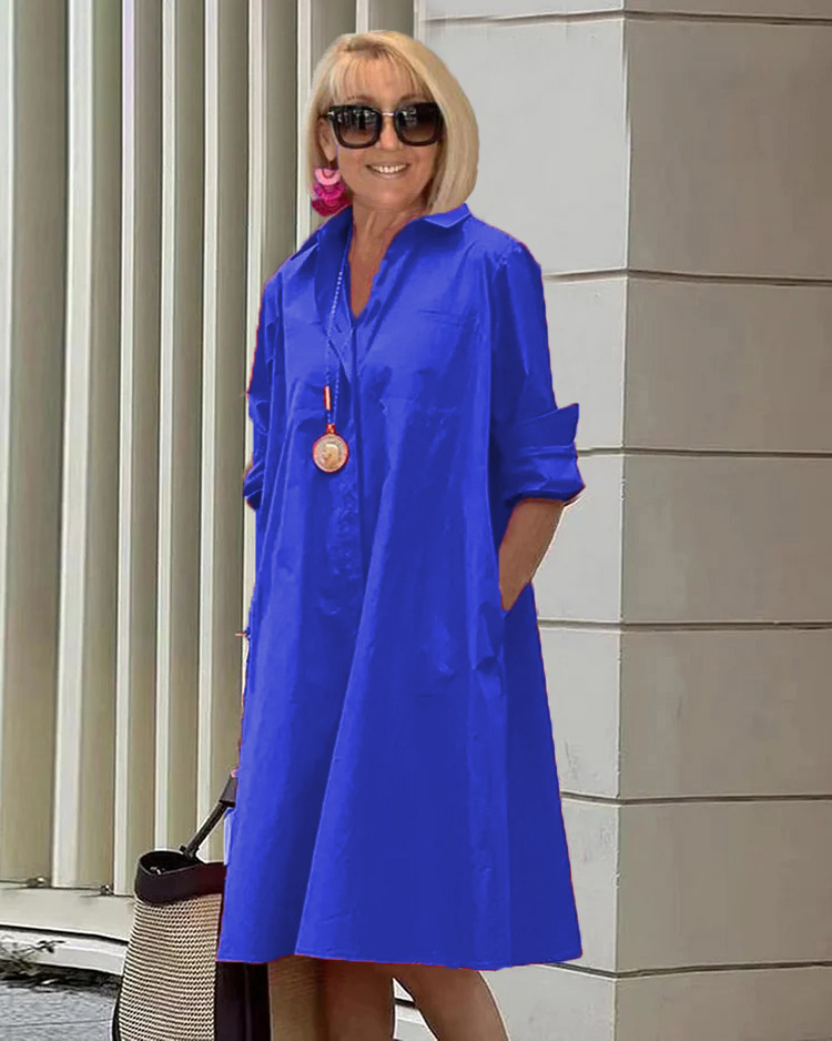 R&B | Elegantes Mittelanges Kleid für Damen - Stilvolles Midi Kleid