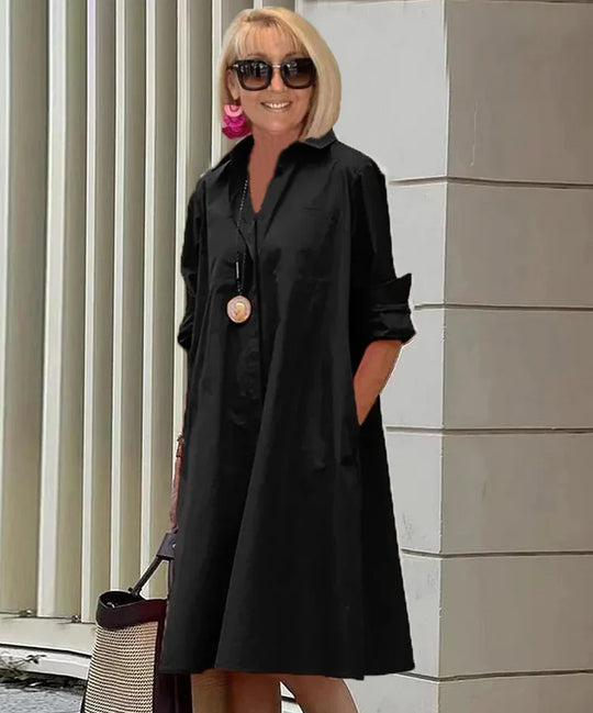 R&B | Elegantes Mittelanges Kleid für Damen - Stilvolles Midi Kleid