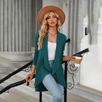R&B | Strick-cardigan Wasserfallkragen Entspannte Eleganz