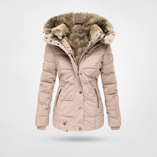 R&B | Warme Modische Winterjacke mit Innenfutter und Kapuze