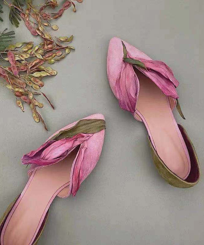 Handgemachte Spitzenballerinas mit Rosenblüten - Odette R&B