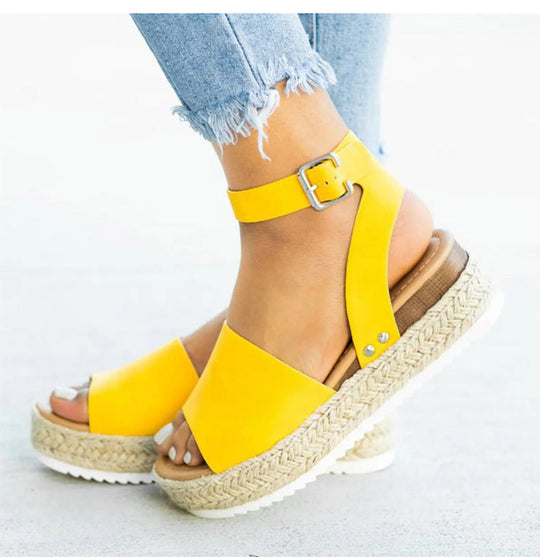 R&B | Sandalen Damen Knöchelriemen Espadrille Schuhe für Den Sommer
