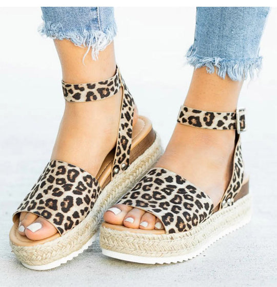 R&B | Sandalen Damen Knöchelriemen Espadrille Schuhe für Den Sommer