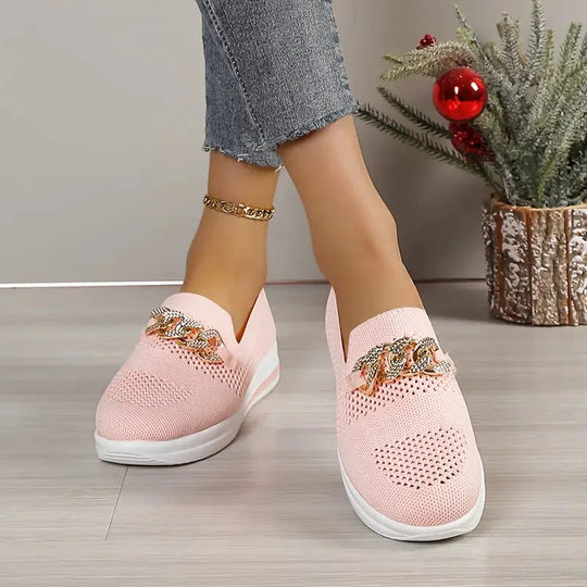 Plattformschuhe - Atmungsaktiv - Slipper - Schuhe zum Gehen - Damenschuhe R&B