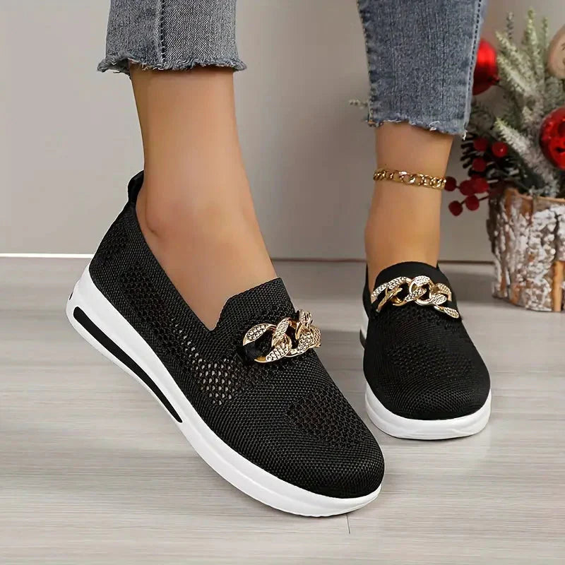 Plattformschuhe - Atmungsaktiv - Slipper - Schuhe zum Gehen - Damenschuhe R&B