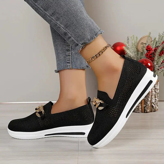 Plattformschuhe - Atmungsaktiv - Slipper - Schuhe zum Gehen - Damenschuhe R&B