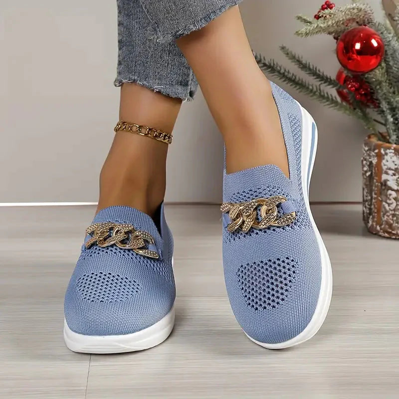 Plattformschuhe - Atmungsaktiv - Slipper - Schuhe zum Gehen - Damenschuhe R&B