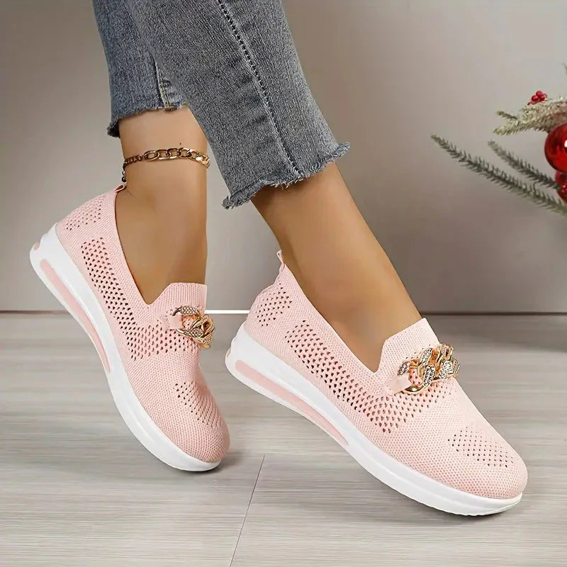 Plattformschuhe - Atmungsaktiv - Slipper - Schuhe zum Gehen - Damenschuhe R&B