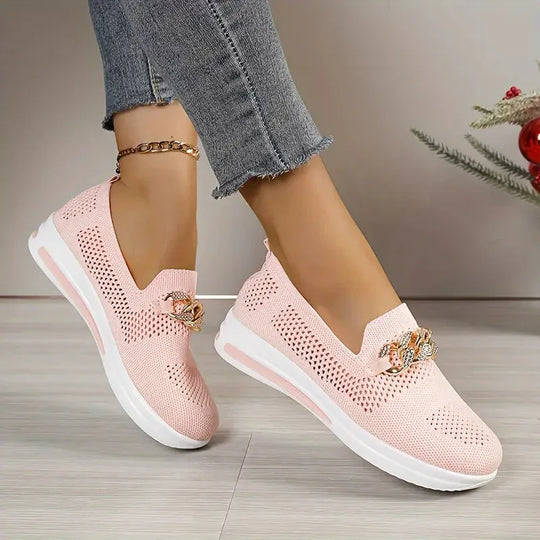 Plattformschuhe - Atmungsaktiv - Slipper - Schuhe zum Gehen - Damenschuhe R&B