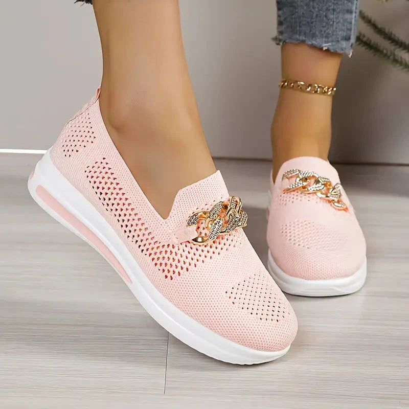 Plattformschuhe - Atmungsaktiv - Slipper - Schuhe zum Gehen - Damenschuhe R&B