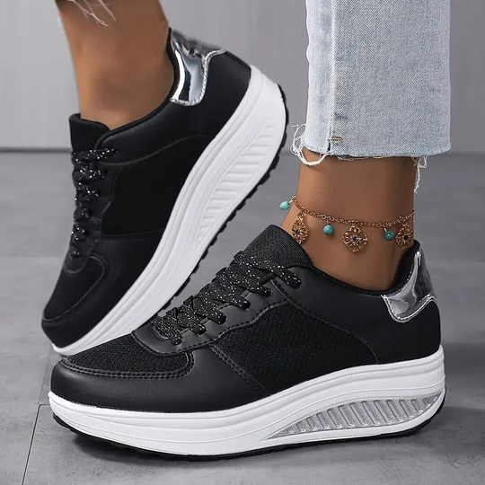 Plattform-Sneaker, Bequem, Schnürschuhe, Damenschuhe, Mesh-Sneaker R&B