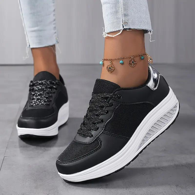 Plattform-Sneaker, Bequem, Schnürschuhe, Damenschuhe, Mesh-Sneaker R&B