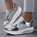 Plattform-Sneaker, Bequem, Schnürschuhe, Damenschuhe, Mesh-Sneaker R&B