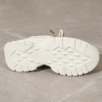 Plattform Sneakers - Schnürschuhe - Orthopädisch - Weiße Sneakers - Damensneakers R&B