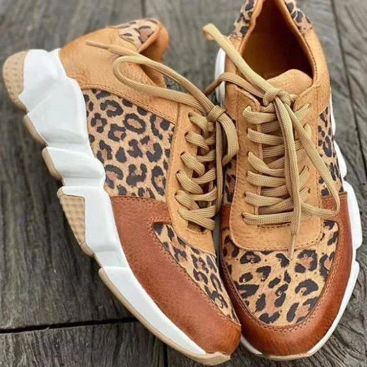 Leoparden-Keilschuhe R&B