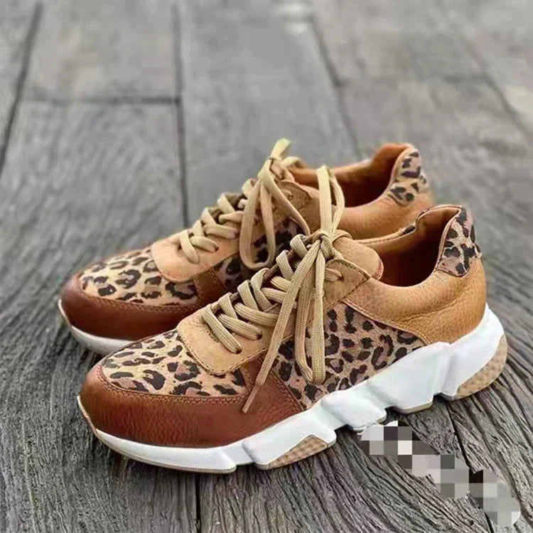 Leoparden-Keilschuhe R&B