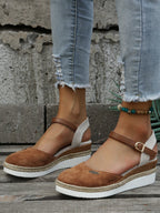 Plattformsandalen | Knöchelriemen | Orthopädisch | Espadrilles | Damensandalen R&B