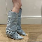 R&B | Stylische Stiefel Aus Denim