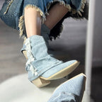 R&B | Stylische Stiefel Aus Denim
