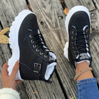 R&B | Plüsch Schnür-Stiefeletten für Damen – Stylisch & Bequem