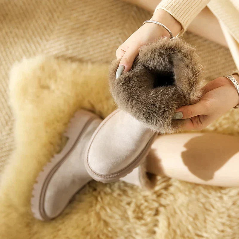 R&B | Plüsch Plattform Schneestiefel für Frauen – Stilvoll & Gemütlich für den Winter