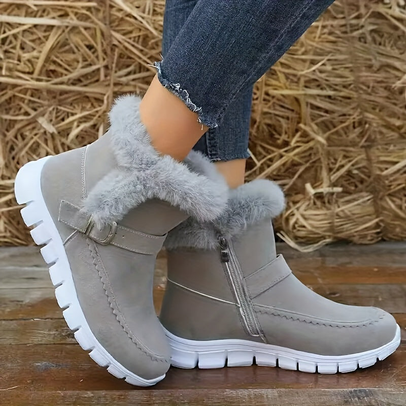 R&B | Plüsch Winter Schneestiefel für Damen – Stilvoll & Bequem