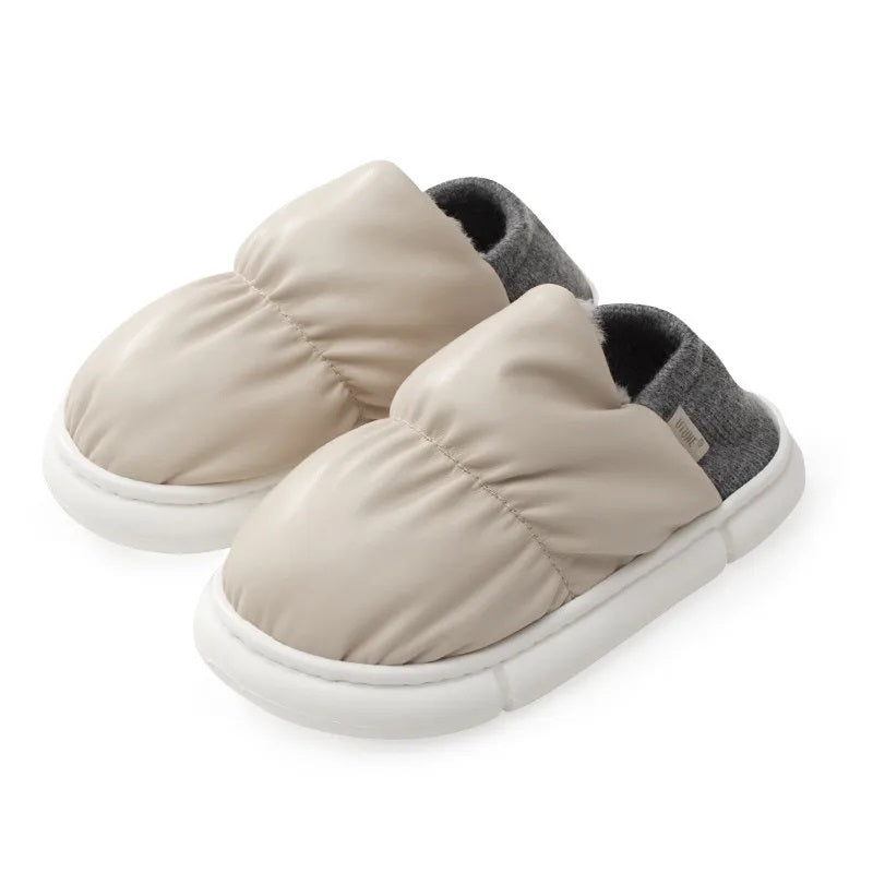 Gepuffte Hausschuhe - Warm - Innen - Hausschuhe - Winterslipper R&B