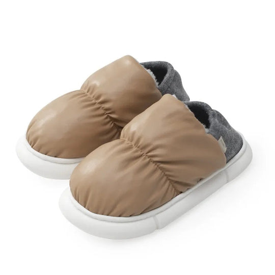 Gepuffte Hausschuhe - Warm - Innen - Hausschuhe - Winterslipper R&B