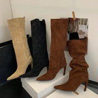 R&B | Spitz zulaufende Kniehohe Stiefel für Damen – Schick & Stilvoll