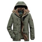 R&B | Herren Winterjacke – Parka-Stil mit Kapuze