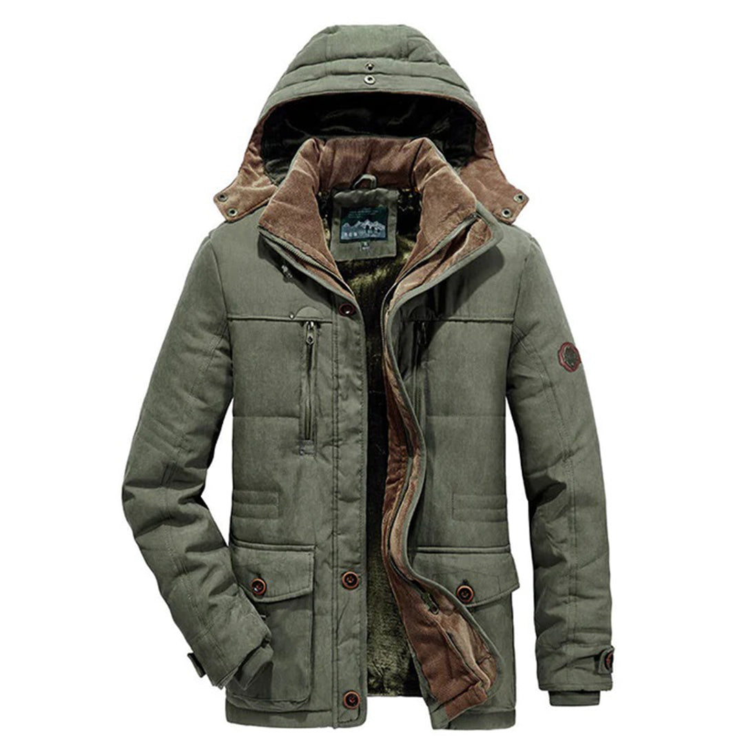 R&B | Herren Winterjacke – Parka-Stil mit Kapuze