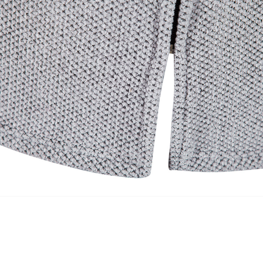 R&B | Jacke Mittellang Reißverschluss mit Kapuze Warm und Bequem