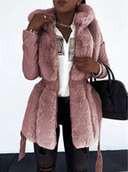 R&B | Chic Winterjacke mit Pelzbesatz Gemütlich und Modern Premium Handwerk