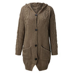 R&B | Strick Cardigan mit Kapuze und Taschen Acryl Komfortabel und Warm