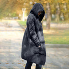 R&B | Strick Cardigan mit Kapuze und Taschen Acryl Komfortabel und Warm